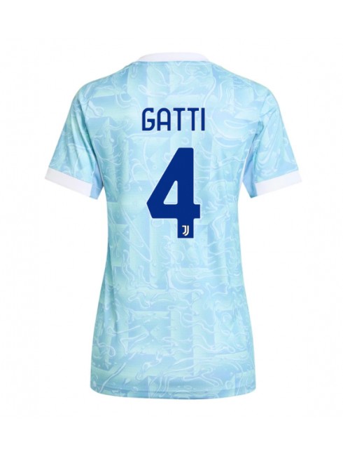 Zenske Futbalové oblečenie Juventus Federico Gatti #4 2025-26 Krátky Rukáv - Preč Zenske Futbalové oblečenie Juventus Federico Gatti #4 2025-26 Krátky Rukáv - Preč